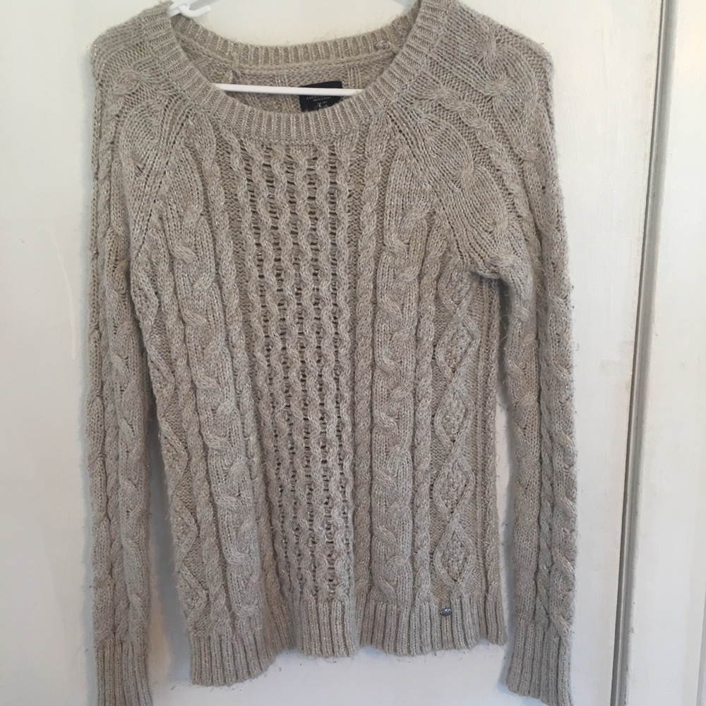 Cable knit sweater